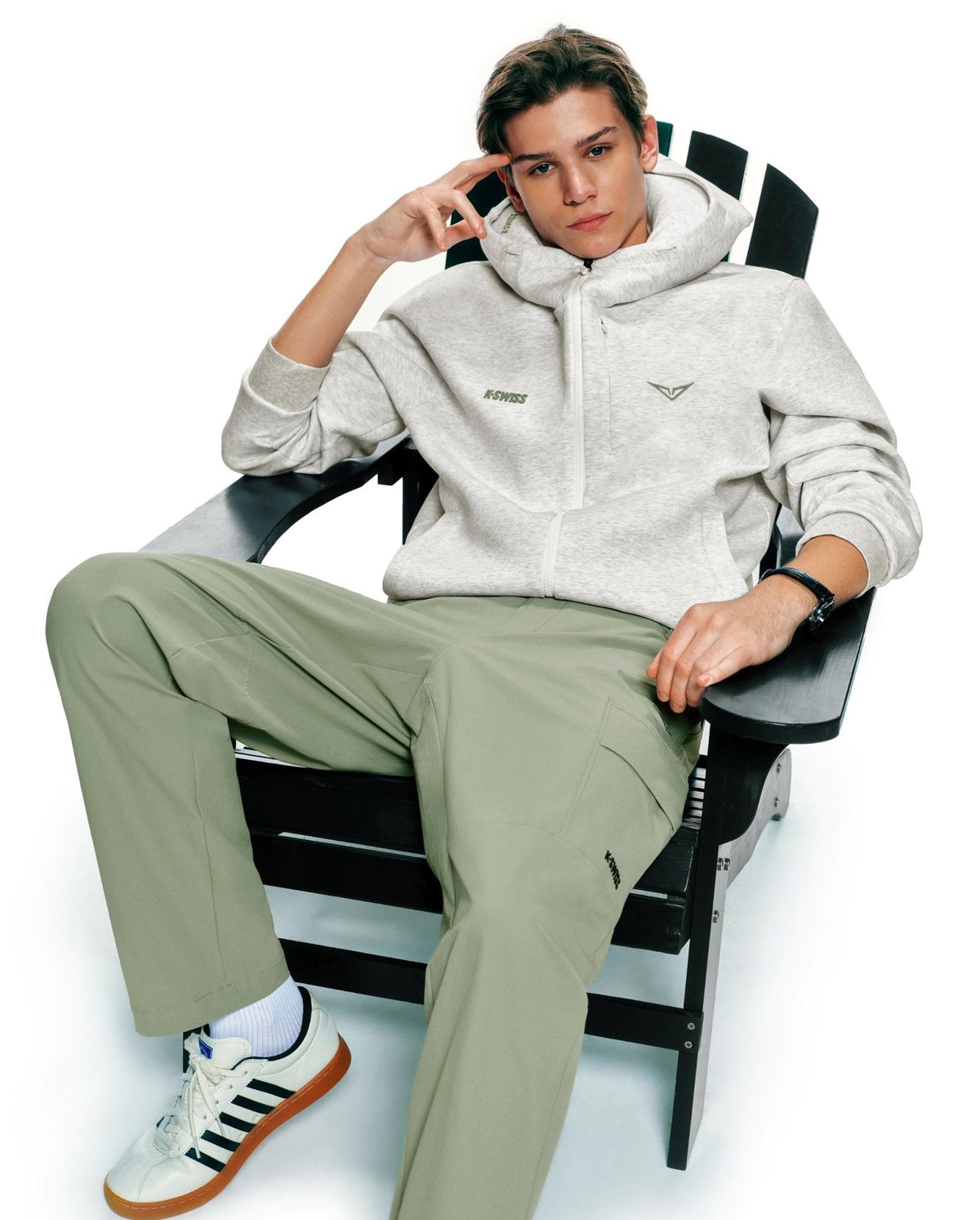 K-Swiss Trending - K- SWISS X ANDREY RUBLEV UNISEX KUBE HOODED JACKET