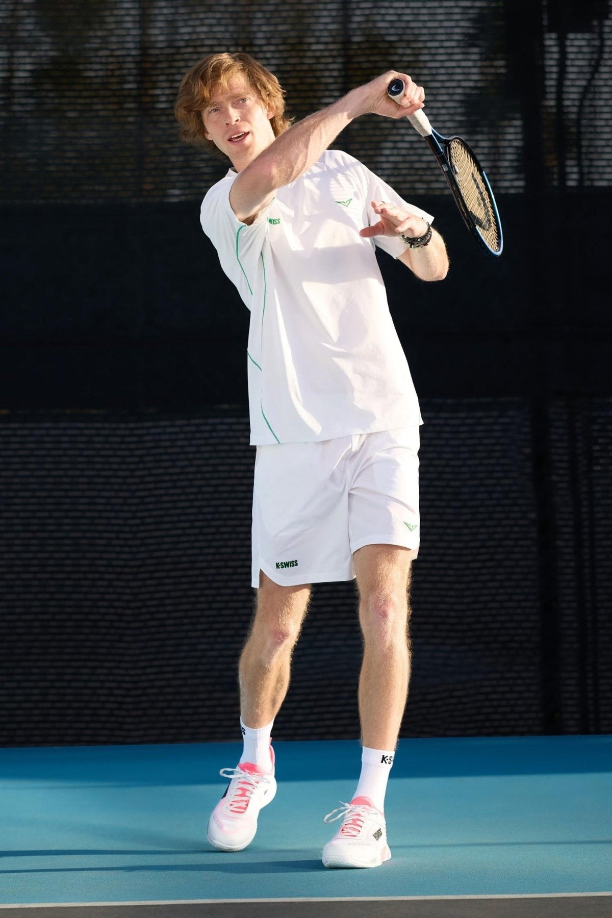 K-Swiss Top Pick - RUBLEV WHT SHORTS