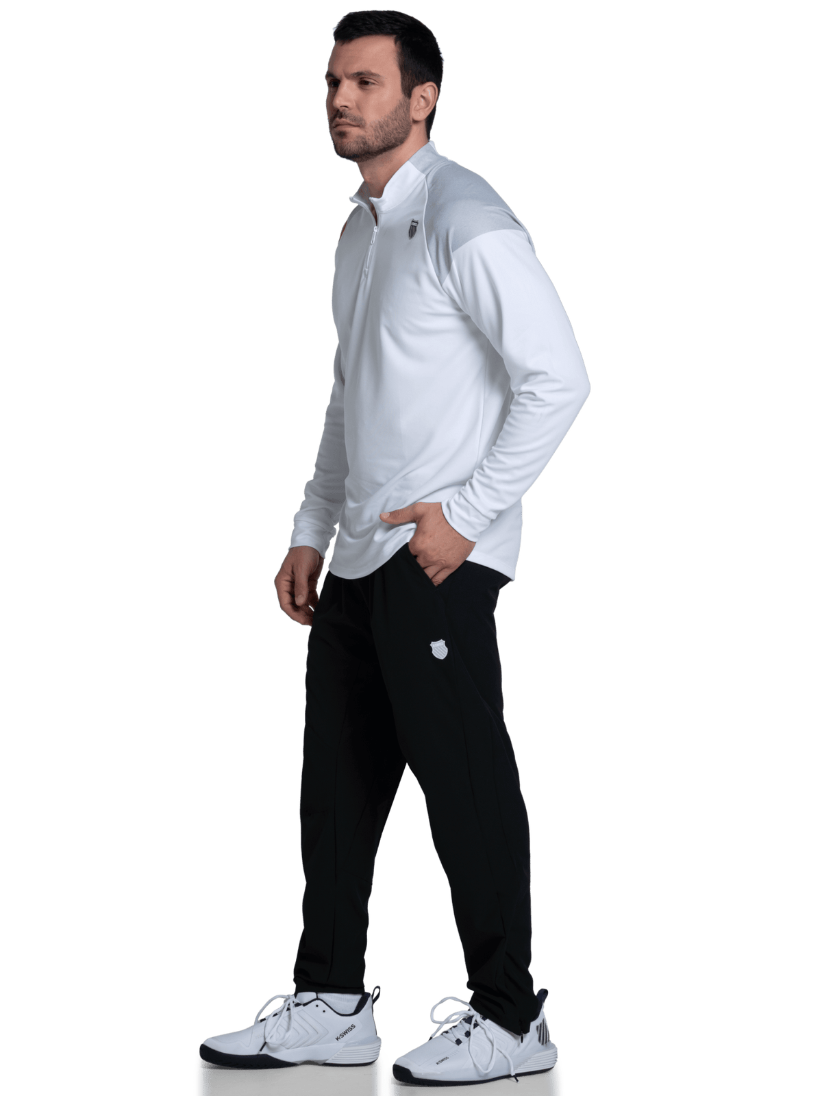 K-Swiss Exclusive - SIDELINE 1/4 ZIP L/S